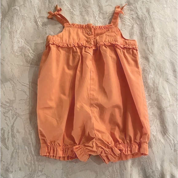 Gymboree Tangerine Bubble, Baby Girl 3-6 m With Floral Embroidery. - Picture 6 of 6